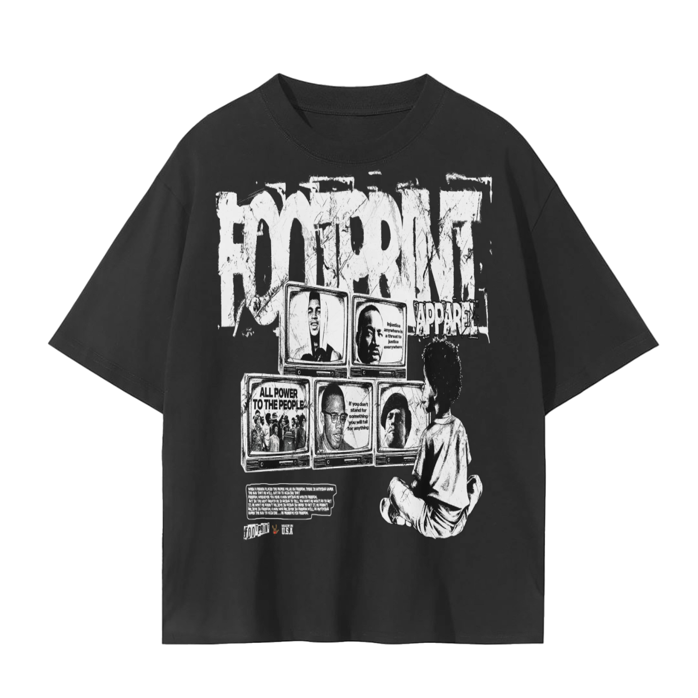 BROADCAST THE REVOLUTION TEE | BLACK ODMPOD