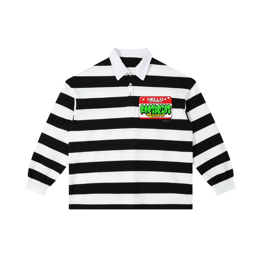 HELLO® Rugby Polo (B&W)