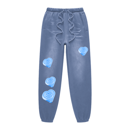 BLUE | 444 HEARTS Sweatpants