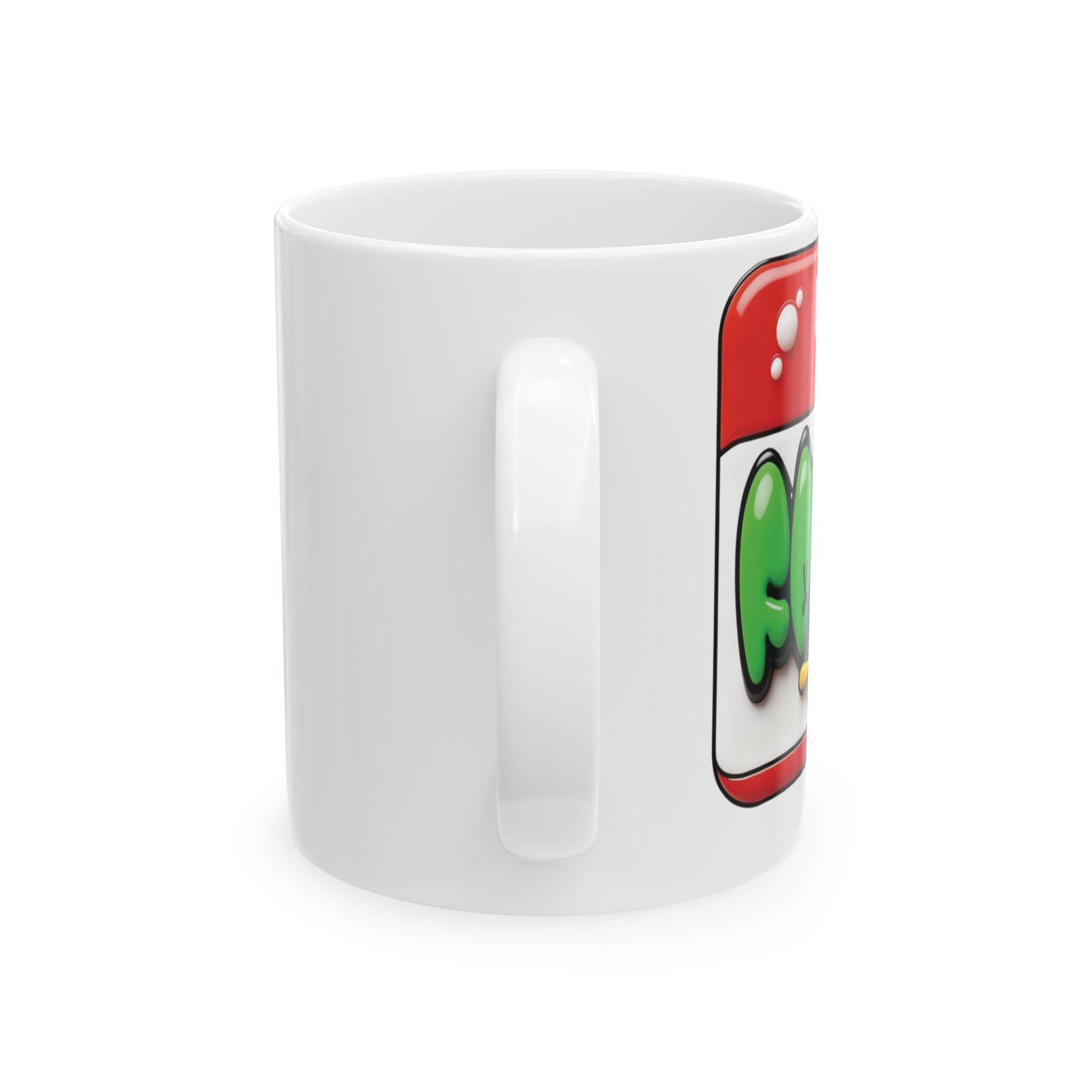 Mug en céramique graffiti « Bonjour, je m'appelle… » ​​(325 ml)