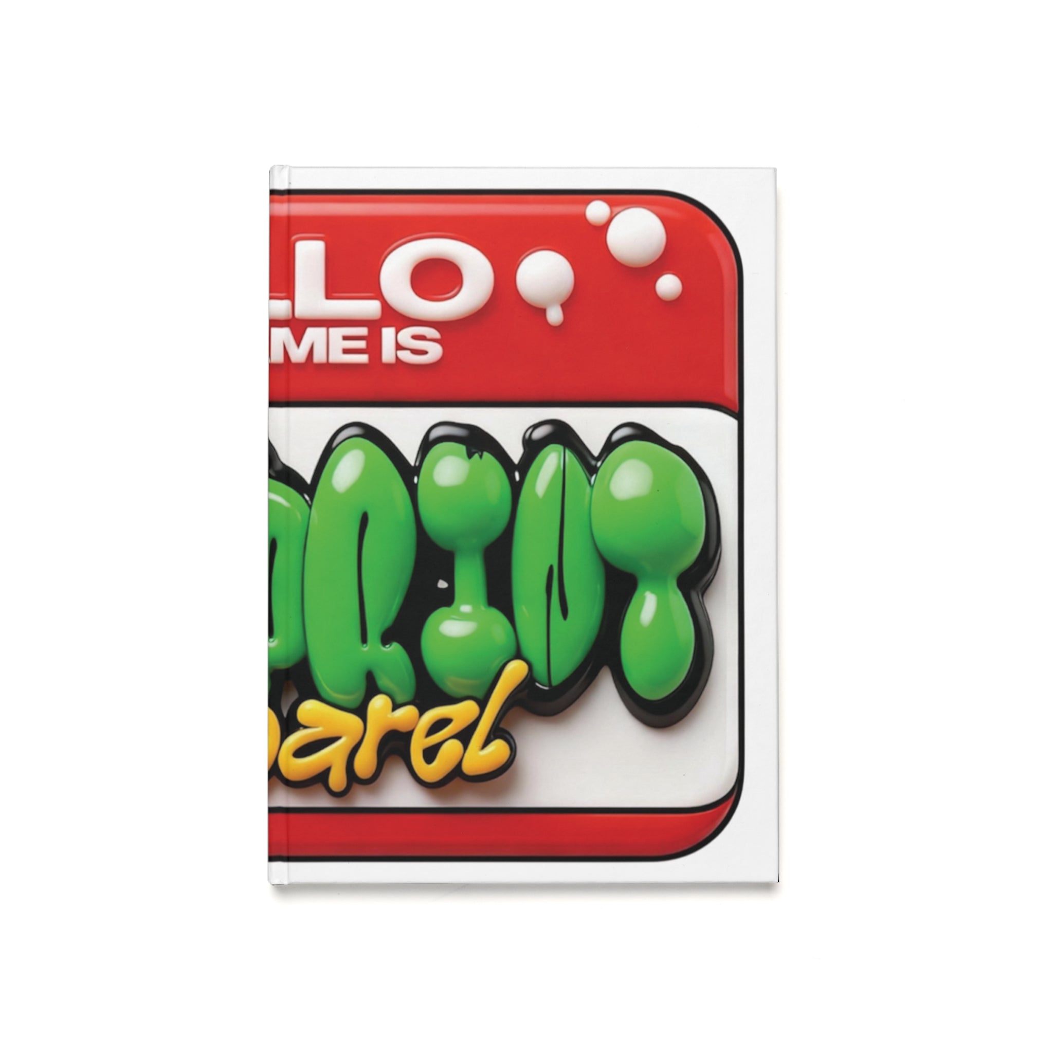 Journal à couverture rigide « Bonjour, je m'appelle »