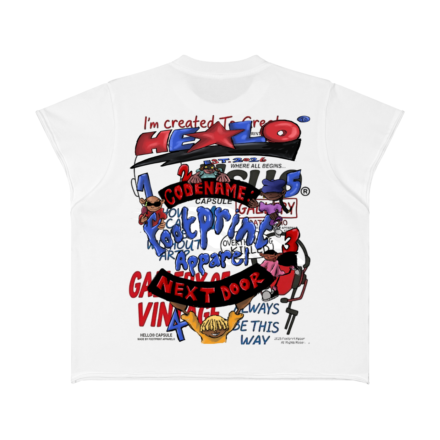 HELLO®: PART II Cut-Off Shirt - Footprint Apparel