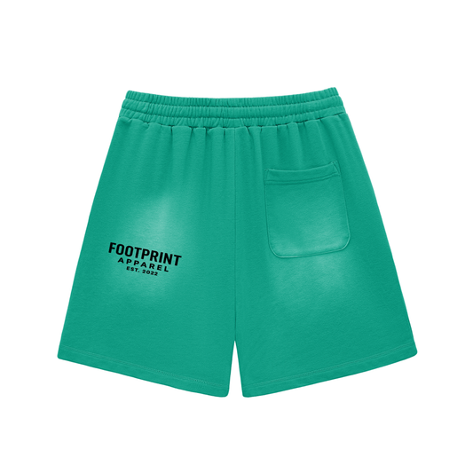 Sun Fade Raw Edge Cotton Shorts ODMPOD