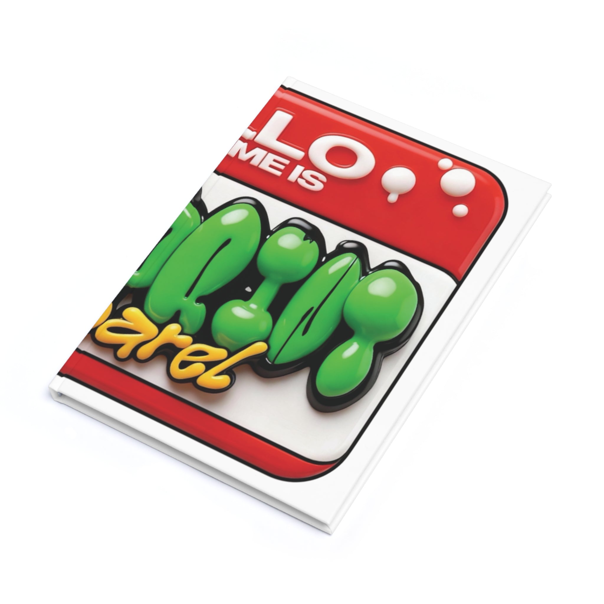 Journal à couverture rigide « Bonjour, je m'appelle »