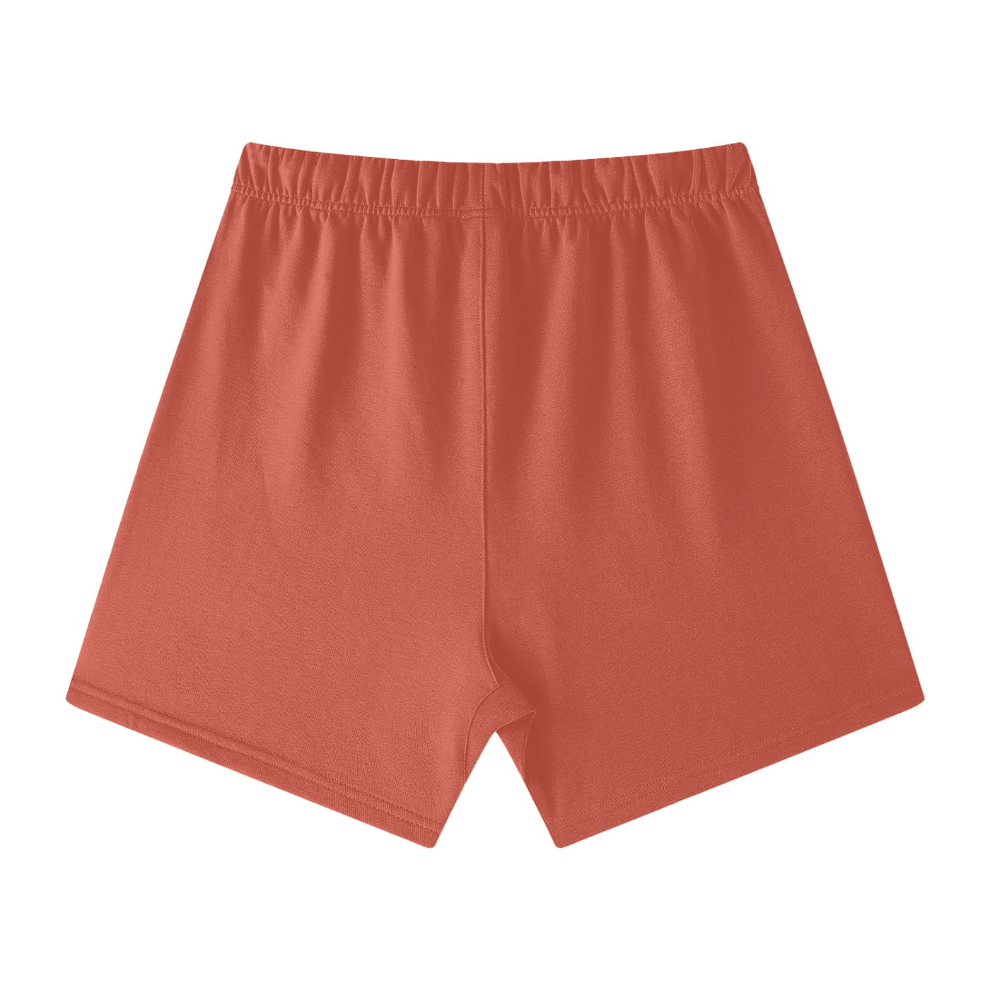 Footprint® Core Essential Shorts in rustic red, unisex, made of 100% cotton, comfortable and versatile for everyday wear.