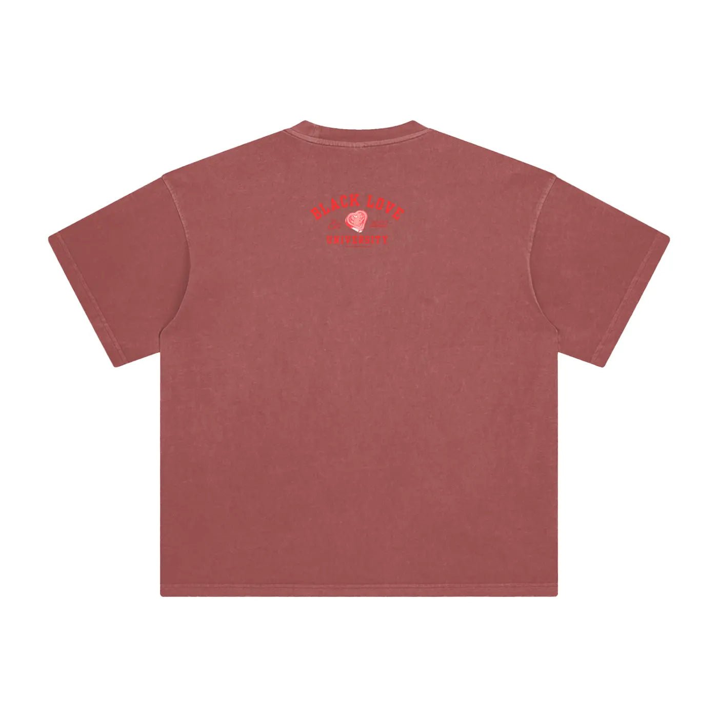 Black Love University Alumni T-Shirt | Brick Red - Footprint Apparel