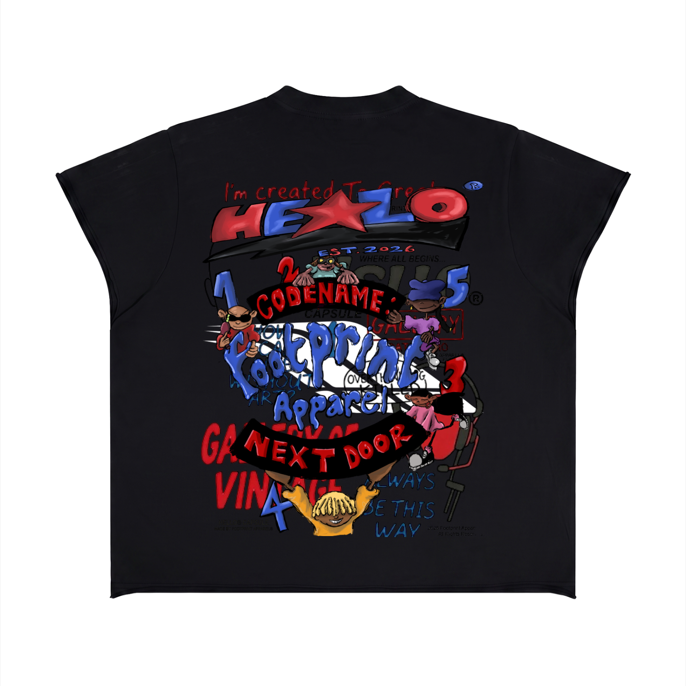 HELLO®: PART II Cut-Off Shirt - Footprint Apparel
