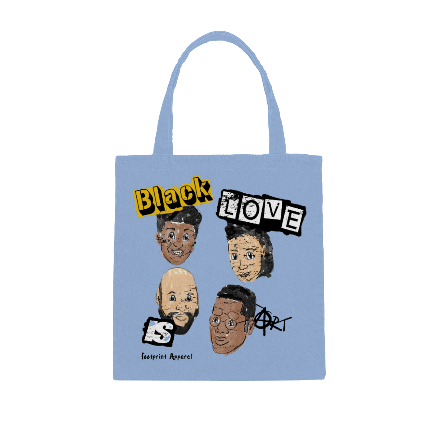 90's LOVE | Black Love is ART Tote Bag