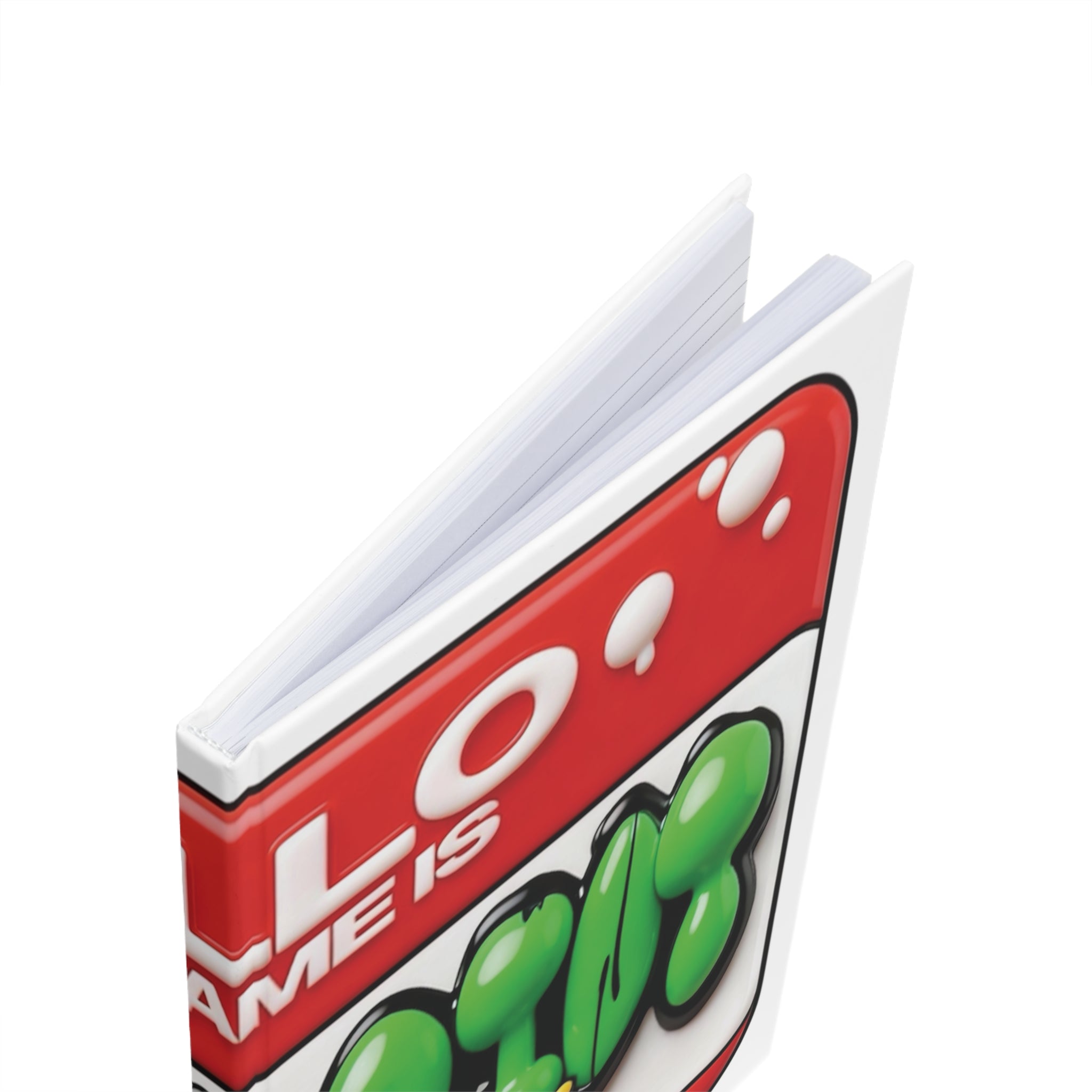 Journal à couverture rigide « Bonjour, je m'appelle »