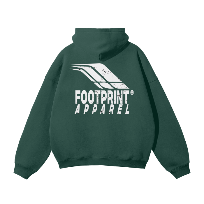 Cotton Graphic Hoodie | Cotton Pullover Hoodie | Footprint Apparel