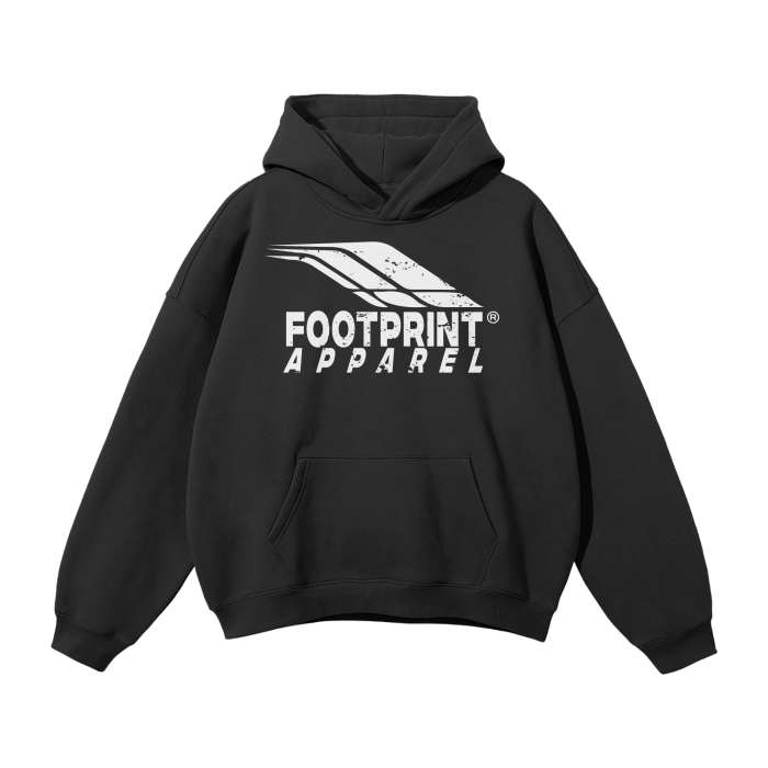 Cotton Graphic Hoodie | Cotton Pullover Hoodie | Footprint Apparel