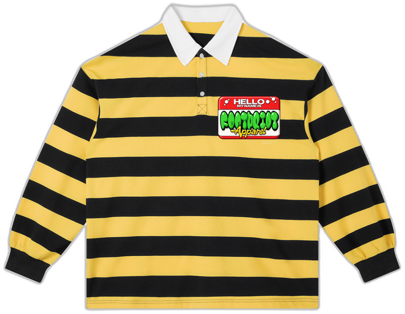 I AM FOOTPRINT® Yellow Rugby