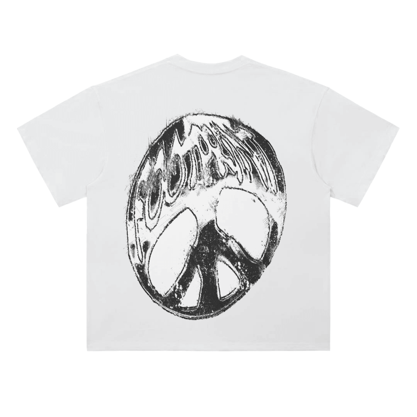 MLK "Power in Peace" T-Shirt | white - Footprint Apparel