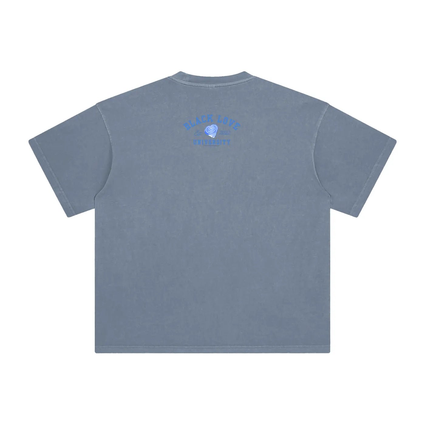 Black Love University Alumni T-Shirt | Gray Blue - Footprint Apparel