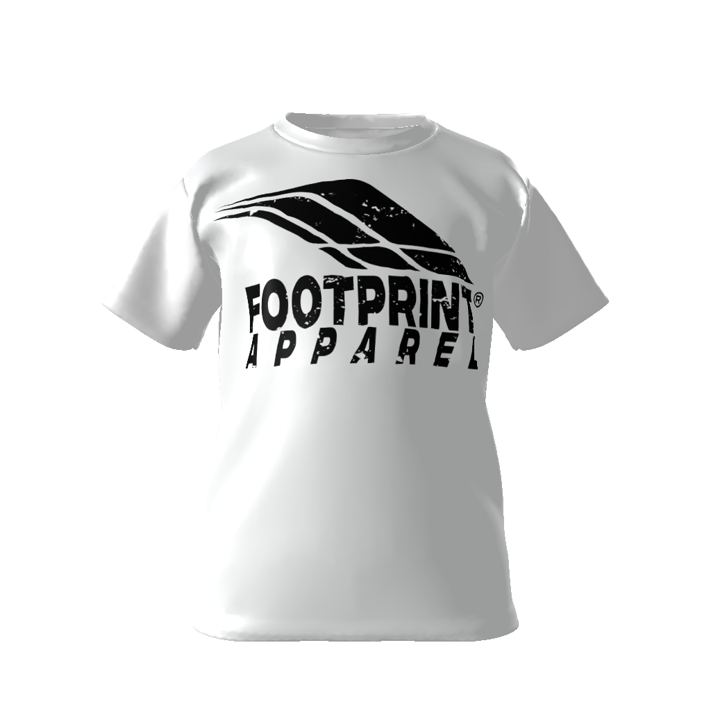 Kids White Graphic Tee | White Graphic Tee | Footprint Apparel