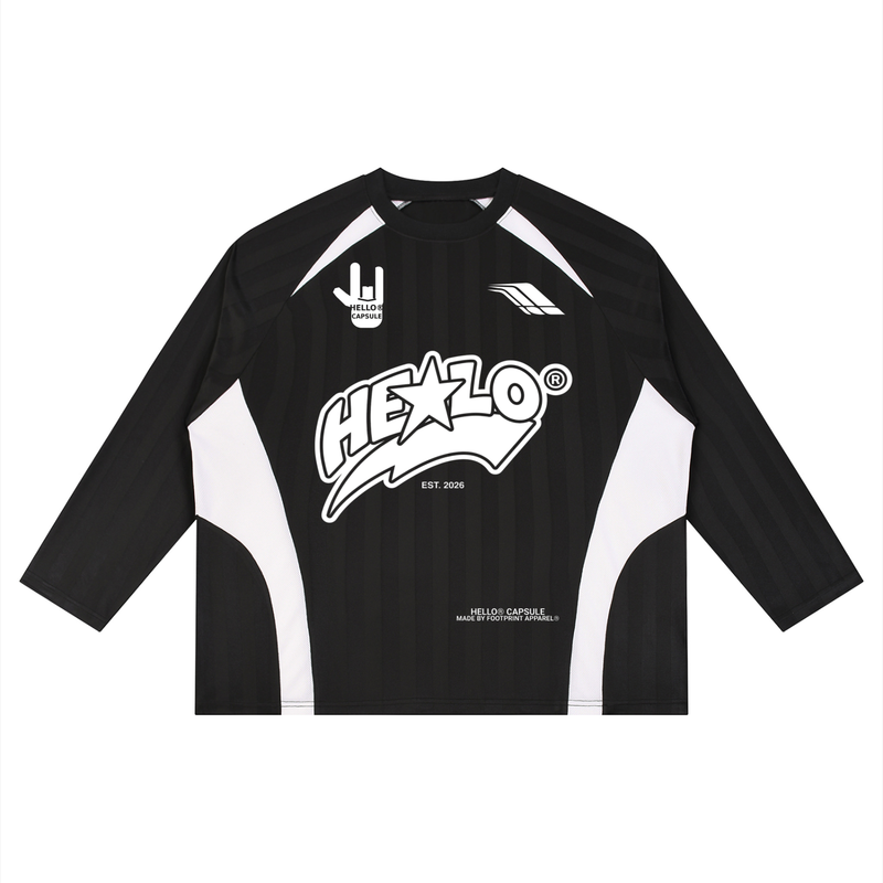 HELLO® ATHLETICS Club Soccer Jersey — relaxed fit jersey — Footprint Apparel