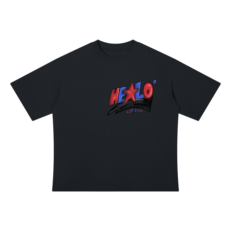 HELLO® SIGNATURE Tee — drop shoulder tee — CODENAME: NEXT DOOR — F.A.N.D. (Footprint Against Normal Division), HELLO® Capsule Pt. 2 — Footprint Apparel