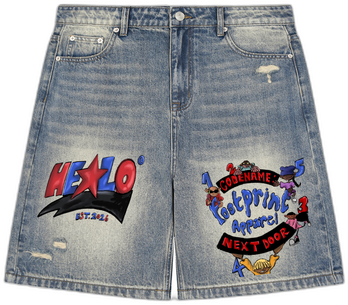 CODENAME HELLO® Denim Shorts